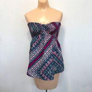 Roxy Y2K Babydoll Tunic Top Medium Cottage Coquette Dainty Indie Boho Festival